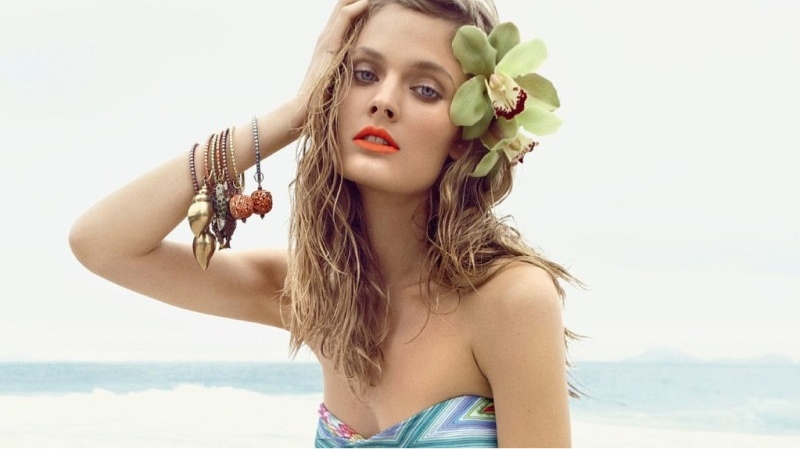 Constance Jablonski + Vogue Brazil's + Mar de Flores